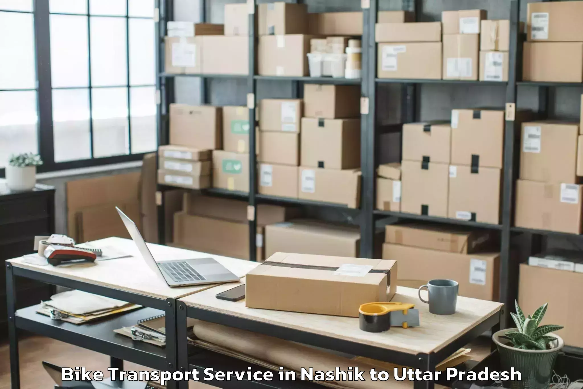 Hassle-Free Nashik to Shiv Nadar University Dadri Bike Transport